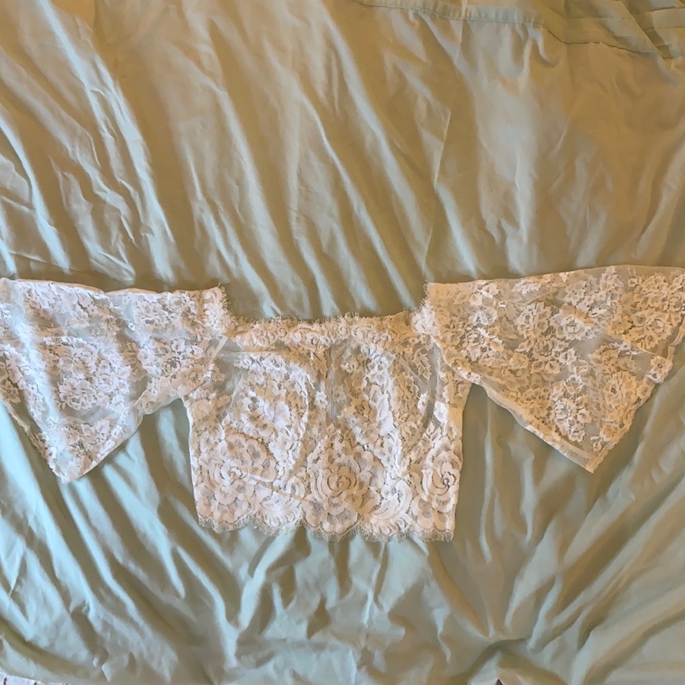 BHLDN White lace bolero